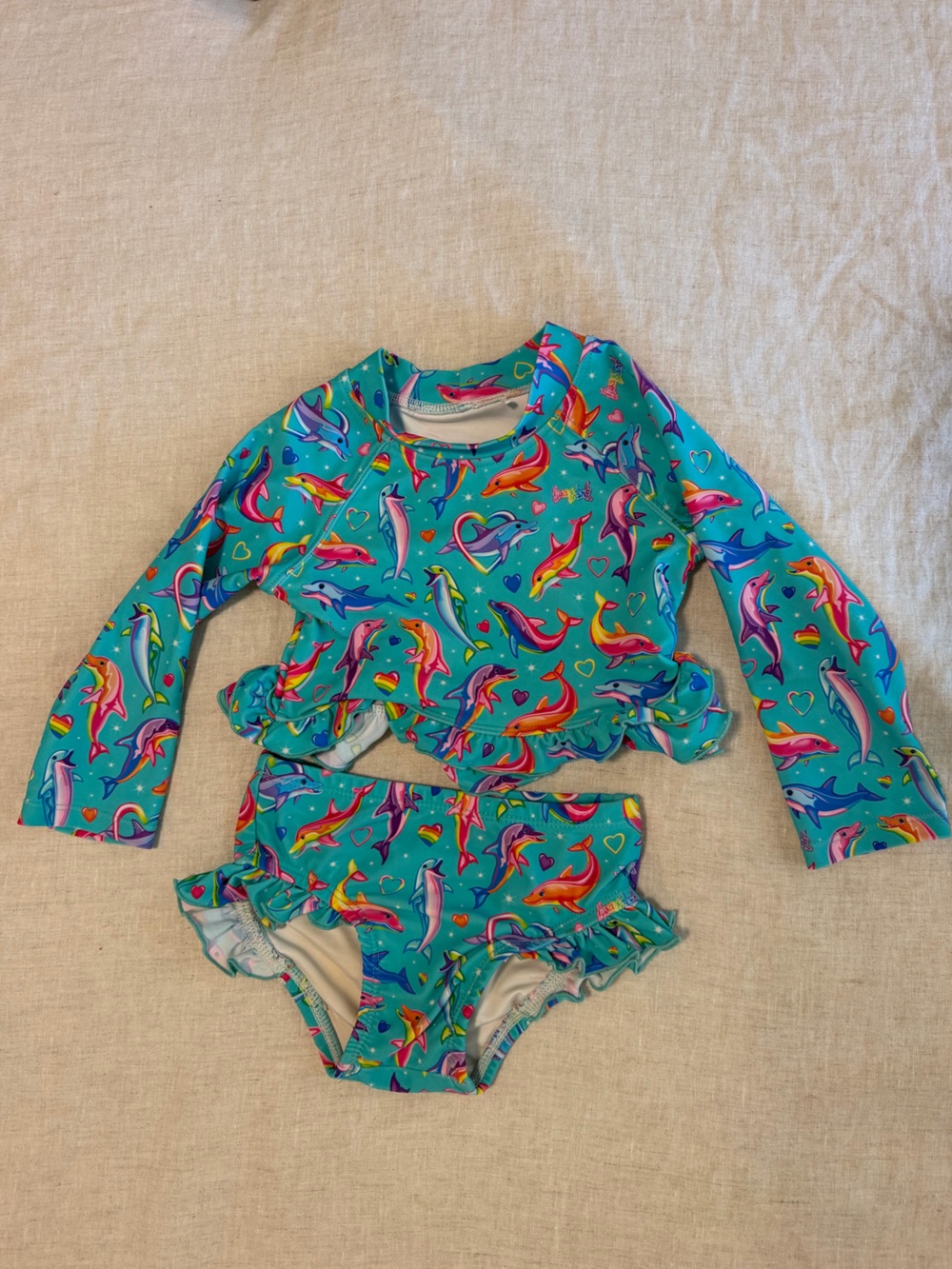 Girls Two-Piece LISA FRANK POSH Swim Set